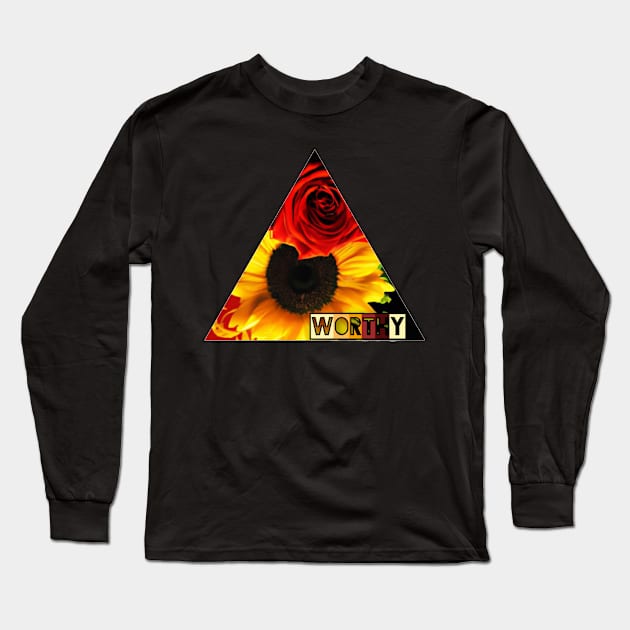 worthy Long Sleeve T-Shirt by Seattle Emo Apparel